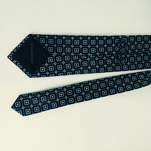 Ermenegildo Zegna Mens Tie 58"x3 1/2" 100% Silk - Picture 3 of 6